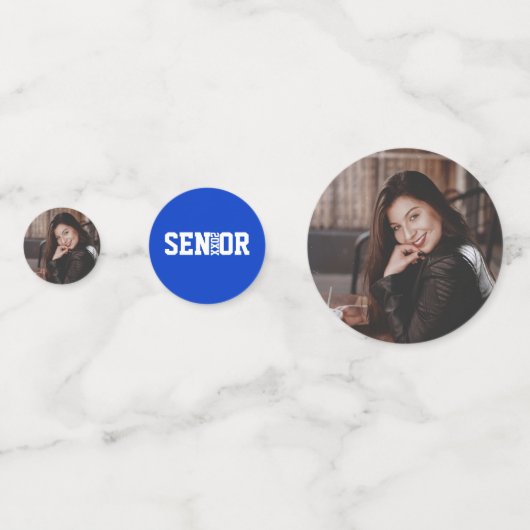 Kundenspezifische Glückwünsche zu Orange und Blue  Konfetti (Vorderseiten)