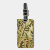 Kundenspezifische Gold-Blätter auf dem schwarzen G Gepäckanhänger (Vorderseite vertikal)