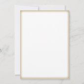 Kundenspezifische Gold Edge Einladungskarte - Mach Einladung (Rückseite)