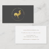 Kundenspezifische Gold-Rooding-Logo-Visitenkarte Visitenkarte (Vorne/Hinten)