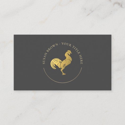 Kundenspezifische Gold-Rooding-Logo-Visitenkarte Visitenkarte (Vorderseite)