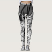 Kundenspezifische Graffik Leggings durch (Vorderseite)