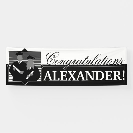 Kundenspezifische Gratulationen Abschluss-Banner Banner (Horizontal)