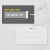 Kundenspezifische graue berufliche Zuhause-Malerei Visitenkarte (Vorne/Hinten)