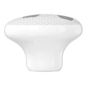 Kundenspezifische graue Elefant-Kinderzimmertür- Keramikknauf (Seitenansicht)