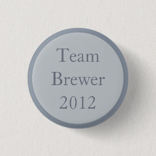 Kundenspezifische graue Hochzeits-Party-Team Button