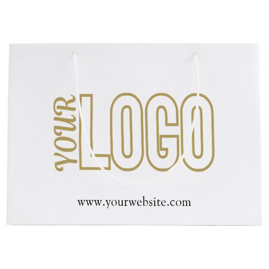 Kundenspezifische Groß-Papier-Shopping mit Firmenl Große Geschenktüte (Vorderseite)