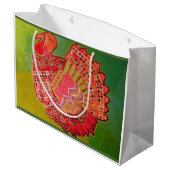 Kundenspezifische große Geschenk-Tasche mit der Große Geschenktüte (Rückseite Schrägansicht)