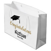 Kundenspezifische Große Geschenktüte (Rückseite Schrägansicht)