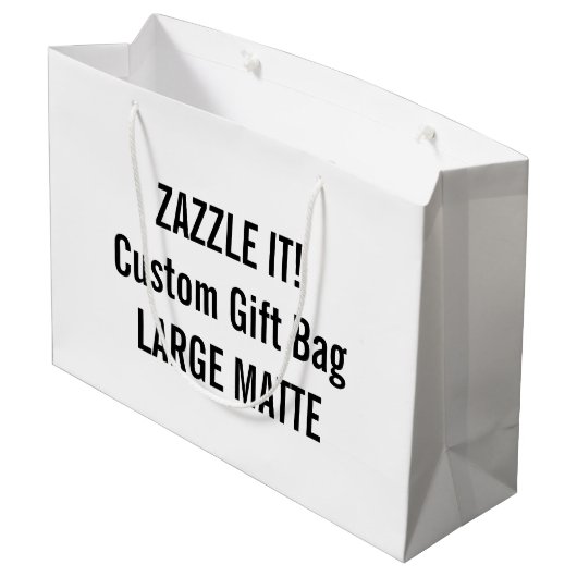 Kundenspezifische GROSSE Große Geschenktüte (Rückseite Schrägansicht)