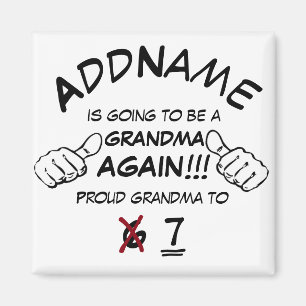 Kundenspezifische Großmutter wieder Magnet