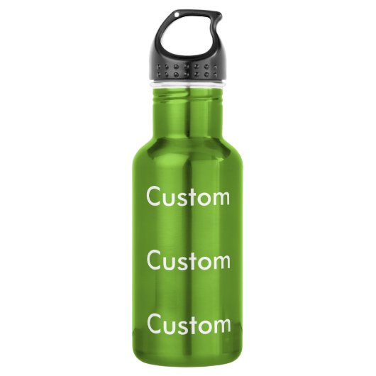 Kundenspezifische GRÜNE Wasser-Flasche des Trinkflasche (Vorderseite)