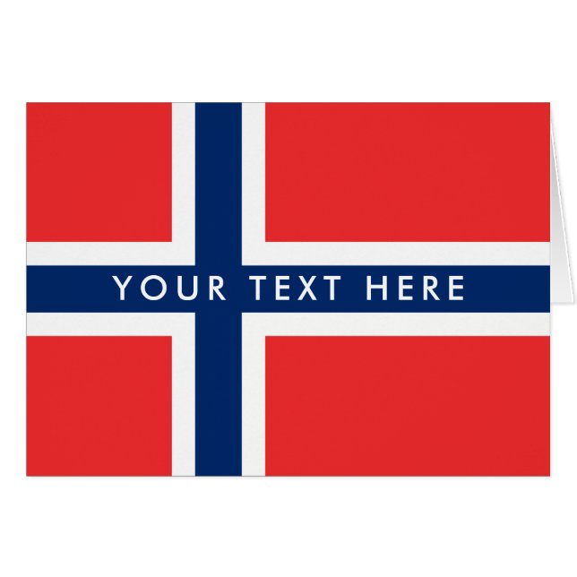 Kundenspezifische Grußkarte der norwegischen (Vorderseite (Horizontal))