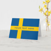 Kundenspezifische Grußkarte der schwedischen Karte (Gelbe Blume)