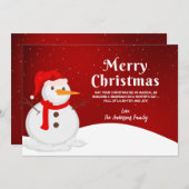 Kundenspezifische Grußkarte zu Weihnachten (Vorne/Hinten)
