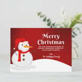 Kundenspezifische Grußkarte zu Weihnachten (Stehend Vorderseite)