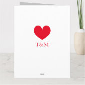 Kundenspezifische Grußkarte zum Jubiläum für Ehefr Karte (Rückseite)