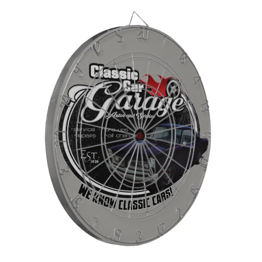 Kundenspezifische GTO Garage des klassischen Auto- Dartscheibe (Vorderseite Links)