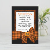 Kundenspezifische Halloween-Party-Einladung Einladung (Stehend Vorderseite)
