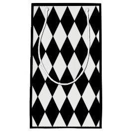 Kundenspezifische Harlekin-schwarzer Kleine Geschenktüte