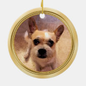 Kundenspezifische Haustier-Verzierung mit Ihren 2 Keramik Ornament (Hinten)