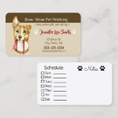 Kundenspezifische Haustier-Visitenkarten Visitenkarte (Vorne/Hinten)