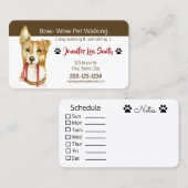 Kundenspezifische Haustier-Visitenkarten - Visitenkarte (Vorne/Hinten)