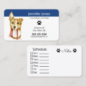 Kundenspezifische Haustier-Visitenkarten - Visitenkarte (Vorne/Hinten)