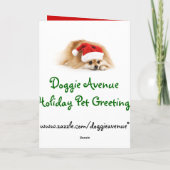Kundenspezifische Haustier-Weihnachtskarten Feiertagskarte (Rückseite)