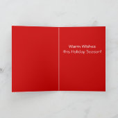 Kundenspezifische Haustier-Weihnachtskarten Feiertagskarte (Innenseite)