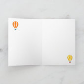 Kundenspezifische Heißluft steigt | Gruß-Karte im Karte (Innenseite)