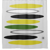 KUNDENSPEZIFISCHE HINTERGRUND-FARBERetro Druck Duschvorhang (Vorderseite)