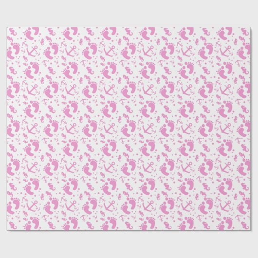 Kundenspezifische Hintergrundfarbe des SeeBabys Geschenkpapier (Flach)