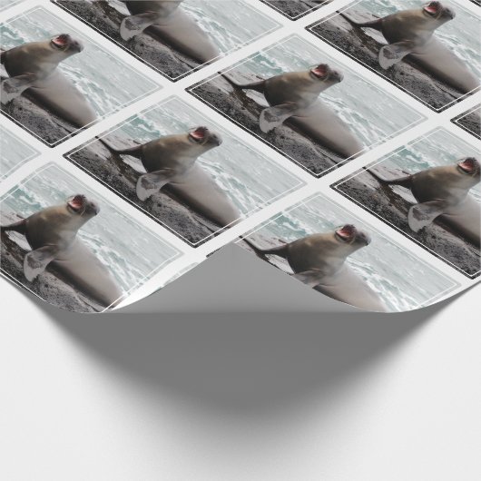 Kundenspezifische Hintergrundfarbe des Siegels Geschenkpapier (Ecke)