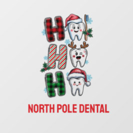Kundenspezifische Ho Ho Ho Dental Office Fensteraufkleber