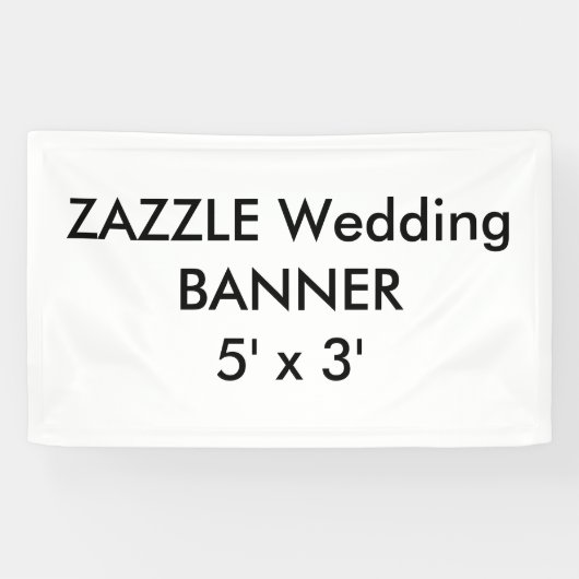 Kundenspezifische Hochzeits-Fahne 5' x 3' Banner (Horizontal)