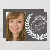 Kundenspezifische Holzkohlen-laden Einladung (Vorne/Hinten)