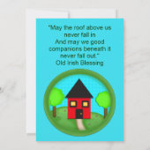 Kundenspezifische Housewarming-Party Einladung (Rückseite)