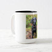 Kundenspezifische Hunde-Tasse - das perfekte Last- Zweifarbige Tasse (Vorderseite Links)