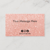 Kundenspezifische Imitate Glitzer Loyalty Card Visitenkarte (Rückseite)