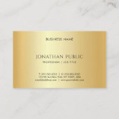 Kundenspezifische Imitate Gold Minimalistisch Temp Visitenkarte (Rückseite)