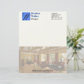 Kundenspezifische Innenarchitektur stationär Briefbogen (Stehend Vorderseite)