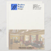 Kundenspezifische Innenarchitektur stationär Briefbogen (Vorne/Hinten)