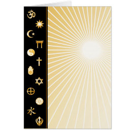 Kundenspezifische internationale Faiths Grußkarte