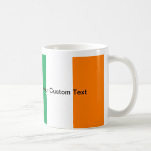 Kundenspezifische irische Flagge Kaffeetasse