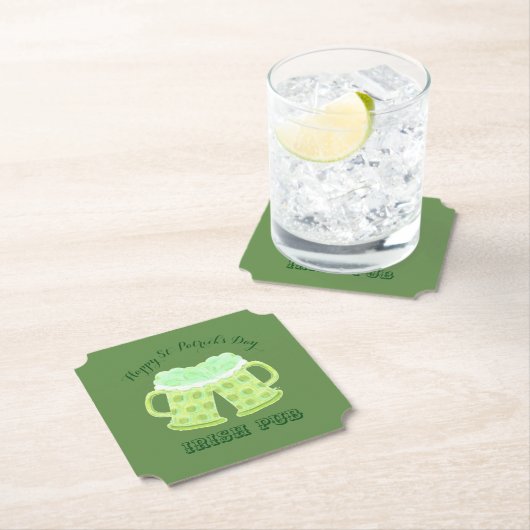 Kundenspezifische irische Pub-Untersetzer mit Untersetzer (Vor Ort)