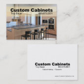 Kundenspezifische Kabinette - Tischler, Visitenkarte (Vorne/Hinten)