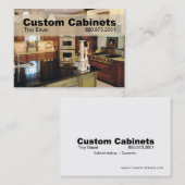 Kundenspezifische Kabinette - Tischler, Visitenkarte (Vorne/Hinten)