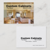 Kundenspezifische Kabinette - Tischler, Visitenkarte (Vorne/Hinten)