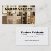 Kundenspezifische Kabinette - Tischler, Visitenkarte (Vorne/Hinten)